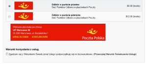 Wtyczka dodająca obsługę odbioru w punkcie Poczty Polskiej - Prestashop